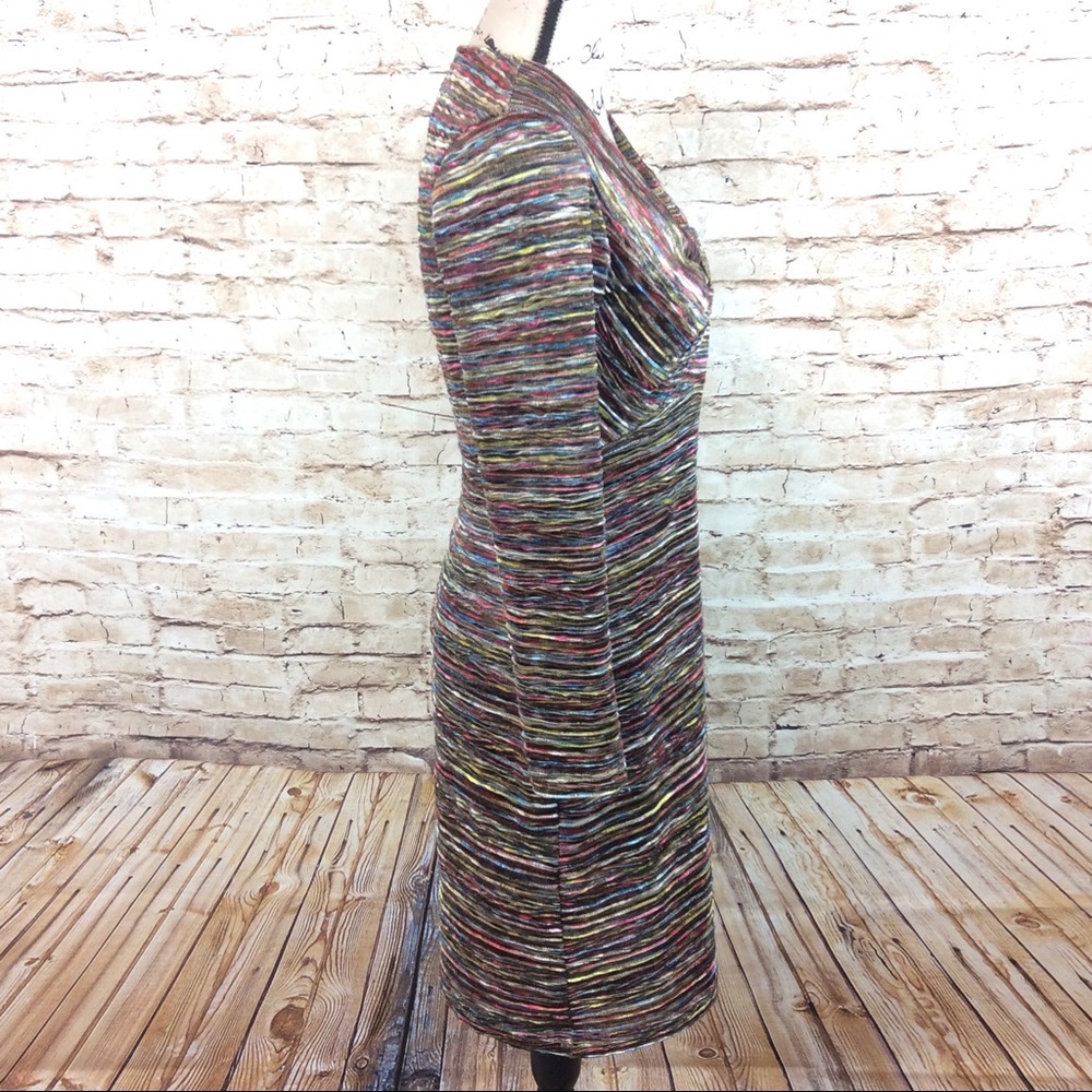 Searle Textured Stripe Knit Bodycon Dress 6 - Picture 3 of 4